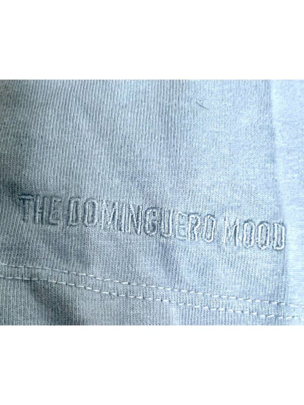 Zara Blue Tee Shirt Dominguero Mood Seagull Beach Chair Embroidery Size M - Picture 5 of 7